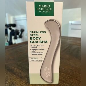 NEW Mario Badescu Stainless Steel Body Gua Sha, SEALED IN BOX